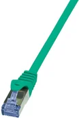Patchcordy - LogiLink Kabel sieciowy CQ3015S CAT 6A S/FTP AWG 26/7 RJ45 0.25 m Zielony - miniaturka - grafika 1