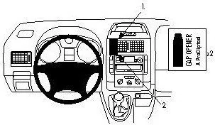 Brodit AB dla Clip do Citroen Jumpy III 07-15 853972 - Uchwyty samochodowe do telefonów - miniaturka - grafika 2