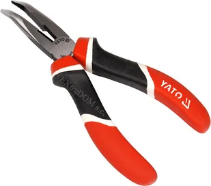 YATO szczypce wydłużone wygięte CrV 160mm YT-1945 - Kombinerki i obcęgi - miniaturka - grafika 2