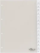 Przekładki do segregatorów - DURABLE Przekładka A4 PP, zgrzane wymienne indeksy, 0-15, A-Z - miniaturka - grafika 1