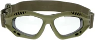 Ochrona oczu i twarzy - Mil-Tec Gogle Ochronne Commando Clear Oliv - miniaturka - grafika 1