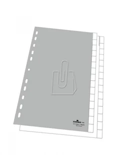 DURABLE Przekładki do segregatora A4 15 stron szare 6442-10 - Przekładki do segregatorów - miniaturka - grafika 3