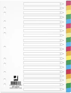 Q-Connect PRZEKŁ. A4 PP 225x297mm 20k MIX KOLORÓW Q-CON - Przekładki do segregatorów - miniaturka - grafika 4