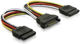 Qoltec 0.5 m rozgaleziacz SATA na 2xSATA M/2xF 27615 - Kable komputerowe i do monitorów - miniaturka - grafika 2