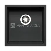 Zlewozmywaki - Teka TETRAGON 40x40 1B UM karbon 70066011 - miniaturka - grafika 1