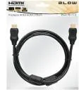 Kable - BLOW Kabel HDMI, 1.5m, czarny, ferrytowy, czarny, (CC-HDMI-DVI-6) - miniaturka - grafika 1