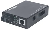 Pozostałe akcesoria sieciowe - Intellinet Fast Ethernet Media Converter 10/100Base TX, czarny 766623507349 - miniaturka - grafika 1