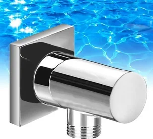 Omnires Przyłącze kątowe do węża prysznicowego 5,5x5,5x5,6 cm chrom S008/K - Wieszaki łazienkowe - miniaturka - grafika 3