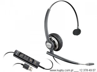 Plantronics HW715 czarne - Słuchawki Plantronics HW715 czarne - Słuchawki - miniaturka - grafika 1