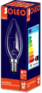 Helios Żarówka świeczka E14  60W 630lm 230V biała ciepła Soleo WST-2642 Helios WST-2642 - Świetlówki - miniaturka - grafika 2