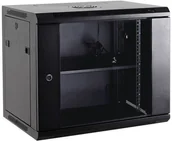 Szafy rack - NetRack Szafa wisząca 19" 12U/600x600mm drzwi szklane otwierane boki szary 019-120-66-021 - miniaturka - grafika 1