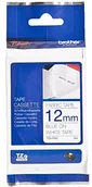 Papier do drukarek - Brother TZEFA3 do PT550/9x00PC fol lam biała/Blue - miniaturka - grafika 1