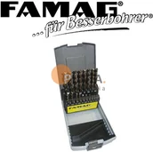 Uchwyty i stojaki do elektronarzędzi - FAMAG Zestaw wierteł spiralnych HSS-G 1594 19 szt. Symbol 1594.819 - miniaturka - grafika 1