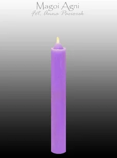 Magoi Agni Fioletowa świeca z wosku 9x1,2cm drim08 - Świece Magoi Agni Fioletowa świeca z wosku 9x1,2cm drim08 - Świece - miniaturka - grafika 1