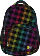 Plecaki szkolne i tornistry - St. Majewski Plecak 3-komorowy NEON SQUARES BP-23 - miniaturka - grafika 1