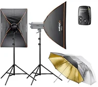 Lampy studyjne - Walimex Pro Walimex pro VC Excellence Studioset Classic 6.3 W zestawie/Soft Box/Reflex klosz lampy błyskowej/wyzwalacz lampy/LAMP tripod 20695 - miniaturka - grafika 1