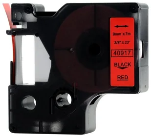 DYMO RHINO Aimotech Taśma zamiennik do 9mm/7m czerwona czarny nadruk D1 40917 A40917 - Dodatki do drukarek i skanerów DYMO RHINO Aimotech Taśma zamiennik do 9mm/7m czerwona czarny nadruk D1 40917 A40917 - Dodatki do drukarek i skanerów - miniaturka - grafika 1