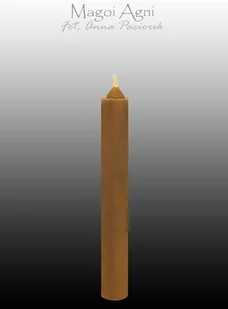 Magoi Agni Brązowa świeca z wosku 9x1,2cm (5 sztuk) drim06a - Świece Magoi Agni Brązowa świeca z wosku 9x1,2cm (5 sztuk) drim06a - Świece - miniaturka - grafika 1