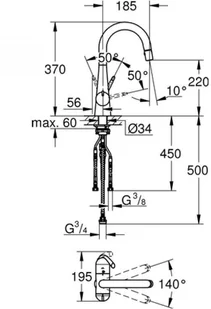 Hansgrohe Metris 110 31203000 - Baterie umywalkowe - miniaturka - grafika 3