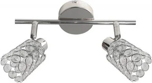 Candellux YORK listwa 2X40W G9 Chrom KRYSZTAŁKI PRZEŹROCZYSTE 92-97395 - Lampy sufitowe - miniaturka - grafika 2