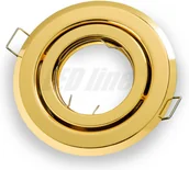 Oprawy, klosze i abażury - LED line Oprawa okrągła ruchoma, tłoczona - złoto 242755 - miniaturka - grafika 1