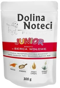 Dolina Noteci Junior Karma Dla Psa Serca Wołowe 300G - Mokra karma dla psów - miniaturka - grafika 2