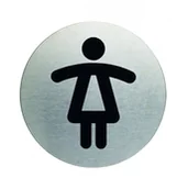 Dekoracje domu - DURABLE Tabliczka Picto Toaleta damska okrągła 4904-23 - miniaturka - grafika 1