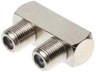 Złącza, przejściówki, adaptery - ABCVISION ŁĄCZNIK F-GK/F-GK GNIAZDO KĄTOWE F - miniaturka - grafika 1