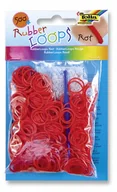 Zabawki kreatywne - RUBBER LOOPS NO NAME Gumki 500 szt czerwone - miniaturka - grafika 1