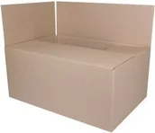 Pojemniki biurowe - Donau BIELLA Pudło pakowe szare tektura falista 540x360x236 mm DN858 - miniaturka - grafika 1