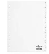 Kosze na śmieci - Durable Przekładki A-Z białe, 20 części - miniaturka - grafika 1