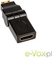 Złącza, przejściówki, adaptery - InLine HDMI Adapter HDMI A - Mini HDMI C - elastyczny kąt - miniaturka - grafika 1