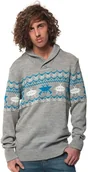 Swetry męskie - Horsefeathers HEY DUDE SWEATER (gray melange) - miniaturka - grafika 1