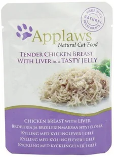 Applaws Saszetka Kurczak z wątróbką w galarecie 70g 8251CE-A - Mokra karma dla kotów - miniaturka - grafika 4