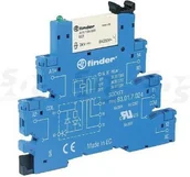 Sterowniki i przekaźniki - Finder Przekaźnikowy moduł sprzęgający 6,2mm, 1CO 6A 12VDC 38.51.7.012.5050 - miniaturka - grafika 1