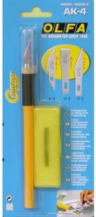 OLFA Profesjonalny, precyzyjny nóż typu skalpel AK-4 (produkt wysyłamy w 24h) - Nożyce i noże - miniaturka - grafika 5