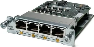 Cisco Systems Cisco HWIC-4ESW-POE = Switch  Switch (L2, Zarządzany sieciowy, SNMP, 100Base-TX, 10Base-T, 10/100Mbps, 200 GB/s. Dzięki temu Mac Pro nigdy nie każe) Wielo HWIC-4ESW-POE= - Pozostałe akcesoria sieciowe - miniaturka - grafika 2