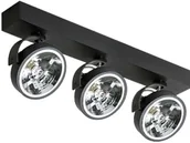 Lampy sufitowe - Azzardo Spot LAMPA sufitowa JERRY 3 GM4302-12V BK reflektorowa OPRAWA metalowy PLAFON regulowany czarny - miniaturka - grafika 1