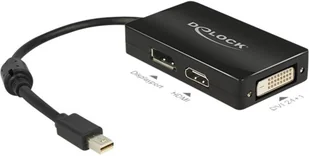 Delock Adapter AV mini DP - DP/HDMI/DVI 24+1 62623 - Adaptery i przejściówki - miniaturka - grafika 2
