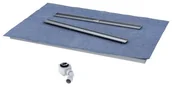 Odpływy liniowe - Schedpol Odpływ liniowy Base Stabilsound z maskownicą Satyna 90x120x5/12 prostokątny 10.011 OLDB SA 10.011 OLDB SA - miniaturka - grafika 1