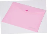 Przybory szkolne - PANTA PLAST Focus koperta A5 przezroczysta kolorowa c4534 różowa Panta-Plast - miniaturka - grafika 1