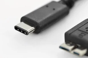 Assmann Kabel USB połączeniowy USB 2.0 HighSpeed Typ USB C/microUSB B męskie - męskie czarny (AK-300137-018-S) - Kable USB - miniaturka - grafika 2