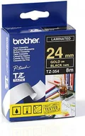 Etykiety do drukarek - Brother Taśma TZ-354 TZe354 do seri PT 24mm - miniaturka - grafika 1