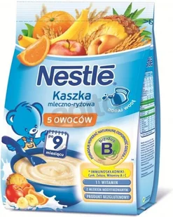 Nestle Kaszka mleczno-ryżowa 5 owoców po 9 miesiącu 230 g - Kaszki dla dzieci Nestle Kaszka mleczno-ryżowa 5 owoców po 9 miesiącu 230 g - Kaszki dla dzieci - miniaturka - grafika 2