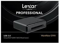 Czytniki kart pamięci - Lexar Workflow card reader (Multi-Slot, Secure Digital, , , Compact Flash, XQD, USB 3.0), czarny LRWCFR1TBEU - miniaturka - grafika 1