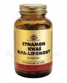 Spalacze tłuszczu - SOLGAR CYNAMON KWAS ALFA-LIPONOWY - 60 tabl. 8662101 - miniaturka - grafika 1