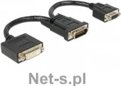 Adaptery i przejściówki - Delock Adapter DMS-59 M > DVI 24+5 F + VGA F 20 cm (65555) - miniaturka - grafika 1