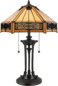 Lampy stojące - Elstead Lighting Lampa stołowa witrażowa TIFFANY INDUS QZ/INDUS/TL - - miniaturka - grafika 1
