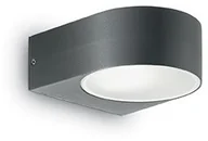 Lampy ogrodowe - Ideal Lux Kinkiet IKO AP1 ANTRACYT 018515 - miniaturka - grafika 1