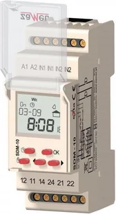 Zamel Sterownik cyfrowy dzwonka szkolnego 24-250V AC 30-300V DC SDM-10/U EXT10000119 - Programatory czasowe - miniaturka - grafika 3